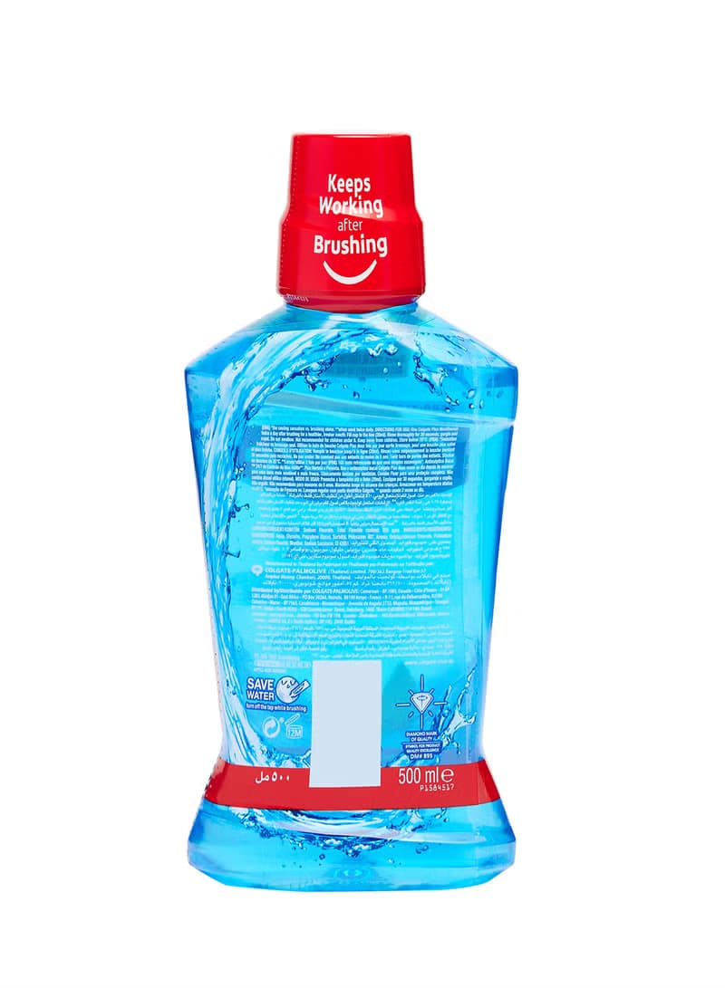 COLGATE PLAX PEPPERMINT BLUE 3X500ML VPK - 3