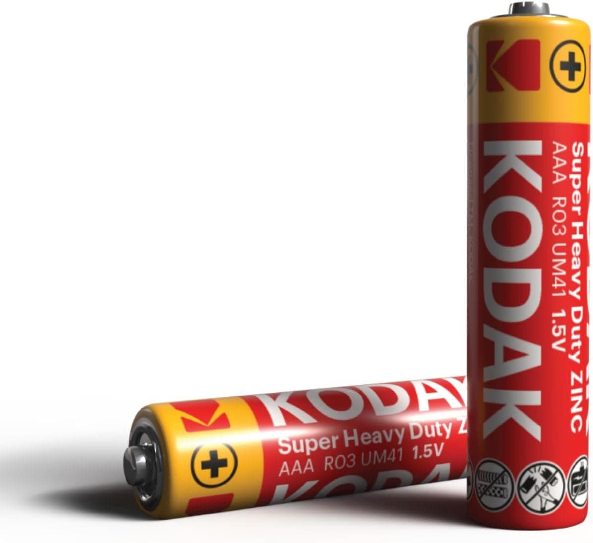 KODAK Super Heavy Duty | AAA Batteries | Triple A | Disposable Household | Carbon Zinc | 1.5V | 4 Blister Pack - 4