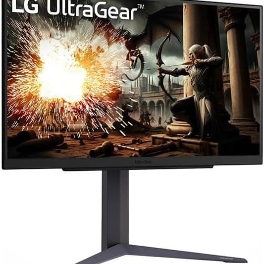 LG 27GS75Q-B UltraGear 27” QHD (2560×1440) IPS Gaming Monitor, 180Hz (O/C 200Hz), 1ms GtG, NVIDIA G-SYNC Compatible, AMD FreeSync, HDR10, DP/HDMI, Height/Tilt/Pivot Stand, Black - 6