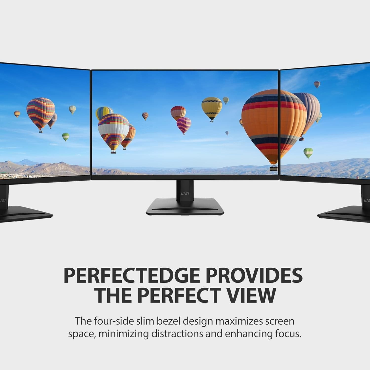 MSI PRO MP242A E2 24-inch IPS 1920 x 1080 (FHD) Gaming Office Monitor, 120Hz, Adaptive-Synch, HDR Ready, HDMI, VGA Port, Display Port,VESA Mountable, Tilt, Speaker, 4-Side Slim Bezel,1ms, Black - 8