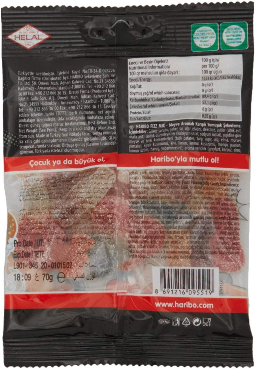 HARIBO FIZZ MIX 24X70 GM - 2
