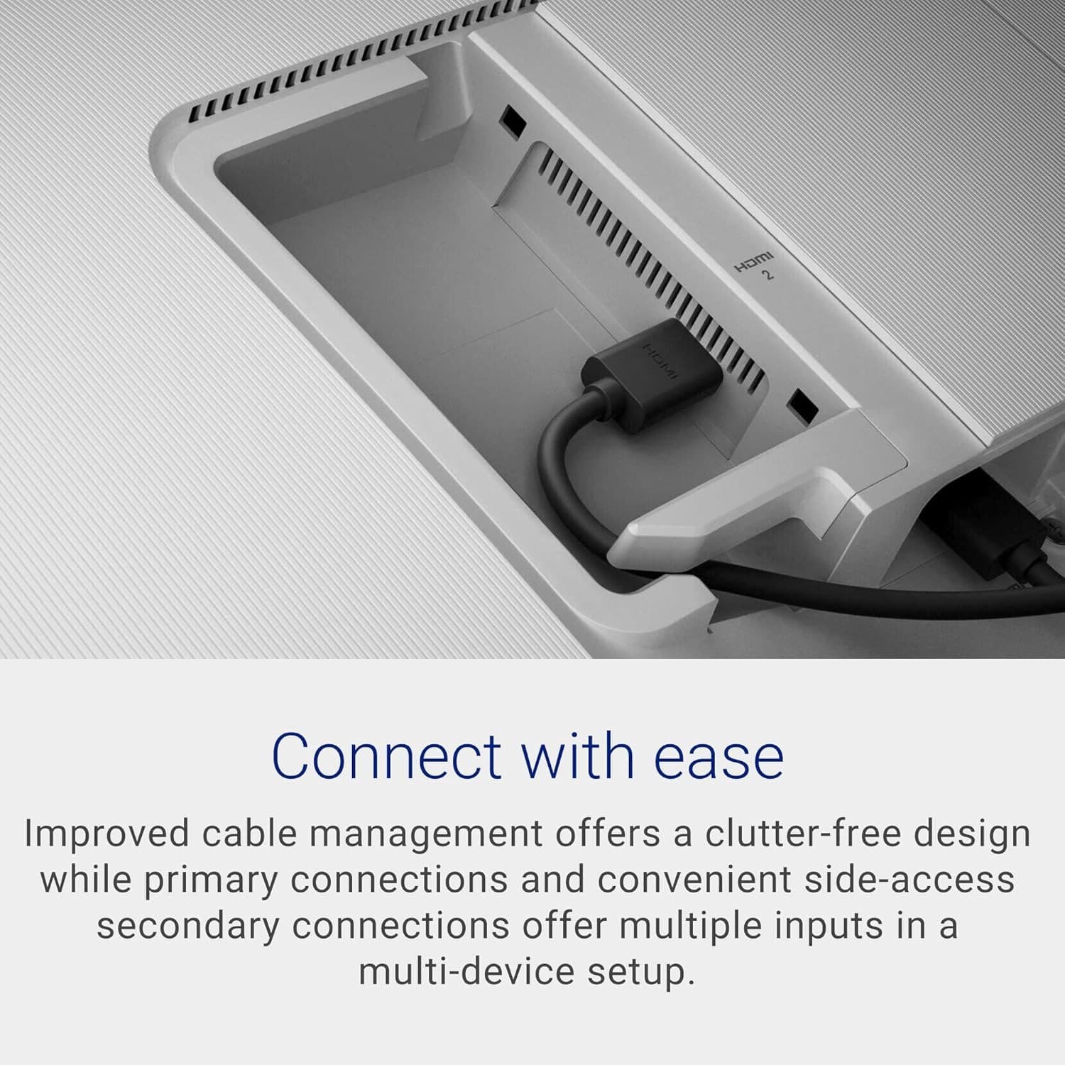 DELL S2425H 24 Inch Full HD (1920x1080) Monitor, 100Hz, IPS, 4ms, 99% sRGB, Built-in Speakers, Ultrathin Bezel, 2x HDMI, White - 5