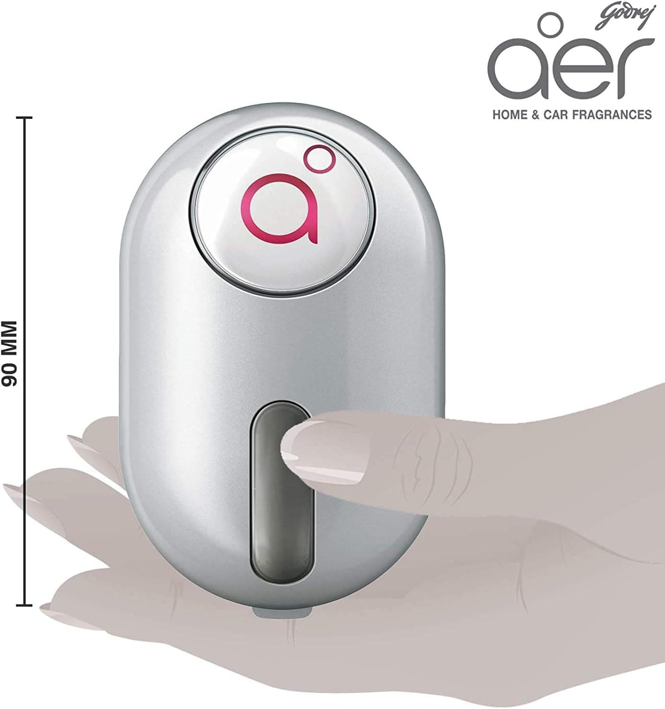 Godrej Aer Click, Car Vent Air Freshener Kit - Petal Crush Pink (10G) - 2