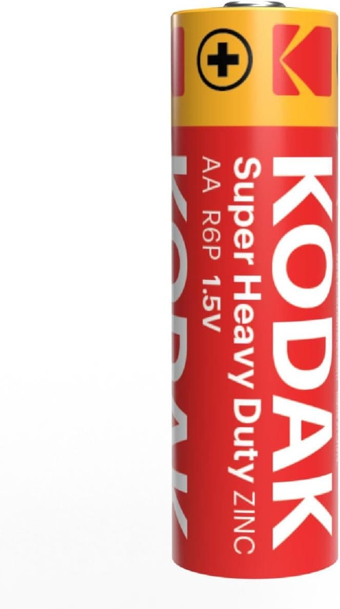 KODAK Super Heavy Duty | AA Batteries | Double A | Disposable Household | Carbon Zinc | 1.5V | 12 Blister Pack - 4