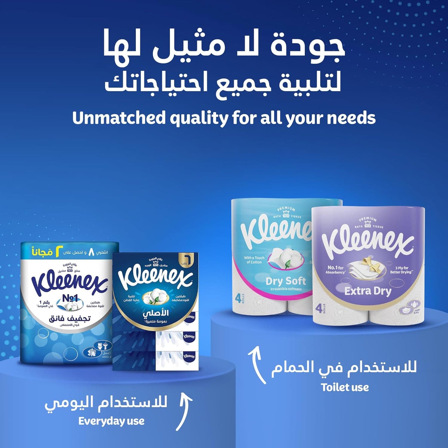 Kleenex Multi Purpose Kitchen Tissue Paper Towel, 2 PLY, 1 Roll x 90 Sheets, Absorbent Towels for all Surfaces - 8