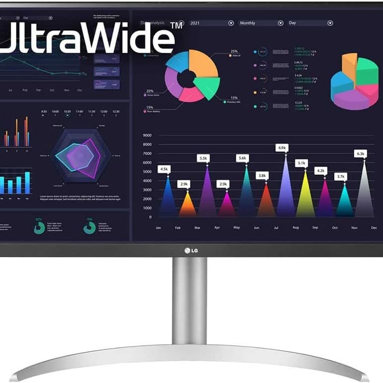 LG 34-inch 34WQ650 UltraWide Monitor | 21:9, FHD(2560 x 1080P), IPS, sRGB 99%, VESA DisplayHDR™400 | AMD FreeSync™, 1ms MBR, 100Hz Refresh Rate - 1