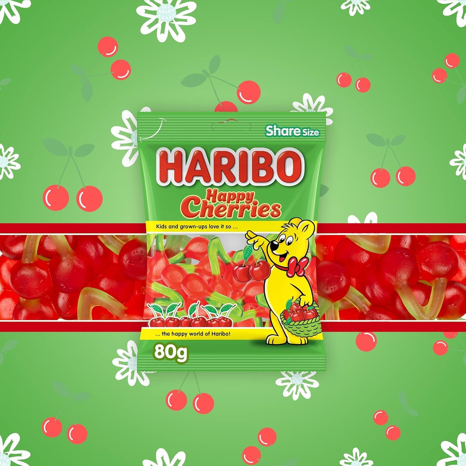 HARIBO HAPPY CHERRIES 24X80GM - 4