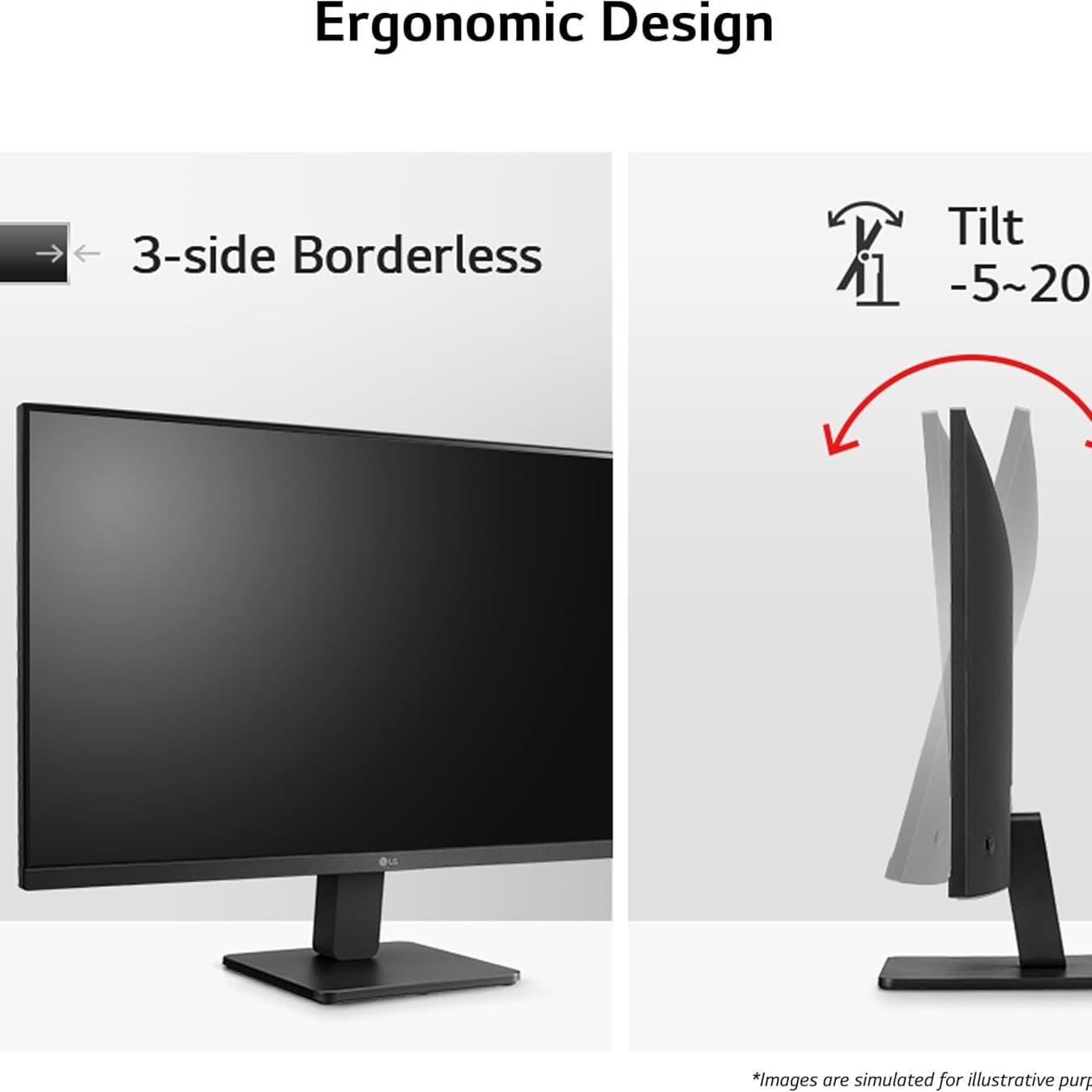 LG 27MR400-B Monitor PC 27" [27] 1920 x 1080 Pixel Full HD Nero (27 FHD IPS 100HZ MNTR 1920X1080 - 16:9 5MS 1300:1 HDMI/VGA/HEADPHO) - 2