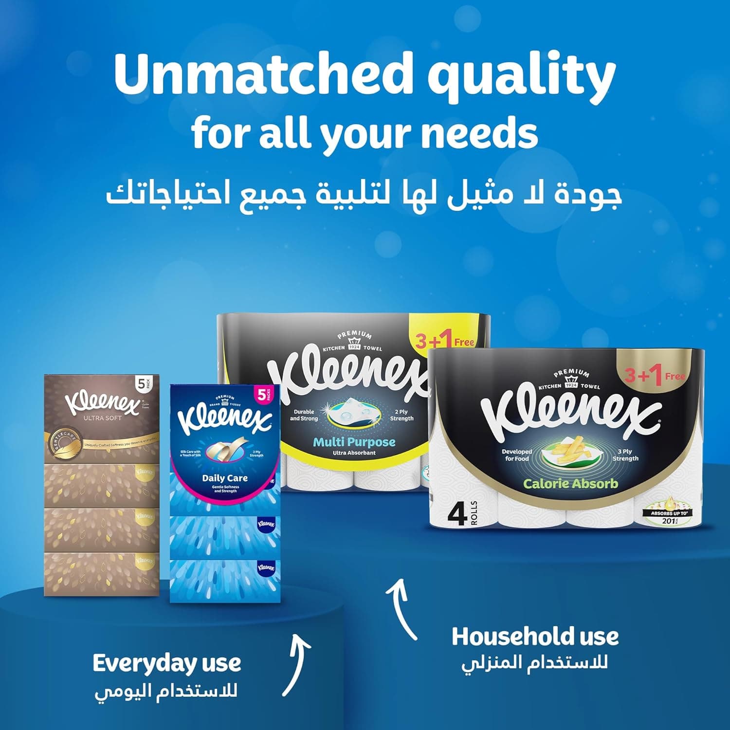 Kleenex Dry Soft Toilet Tissue Paper, 2 PLY, 4 Rolls x 200 Sheets, Embossed Bathroom Tissue with a Touch Of Cotton - 7
