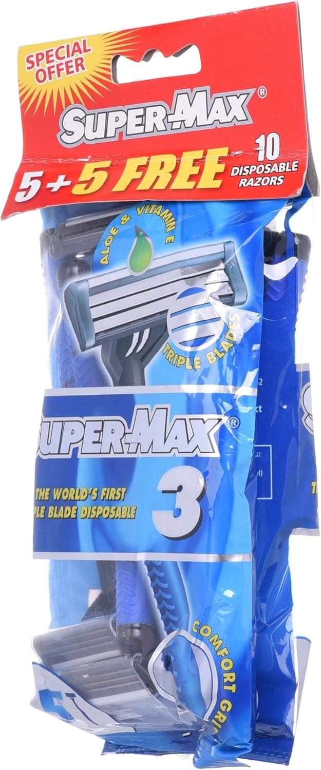 SUPERMAX 3 MEN DISPOSABLE 30X(5+5)