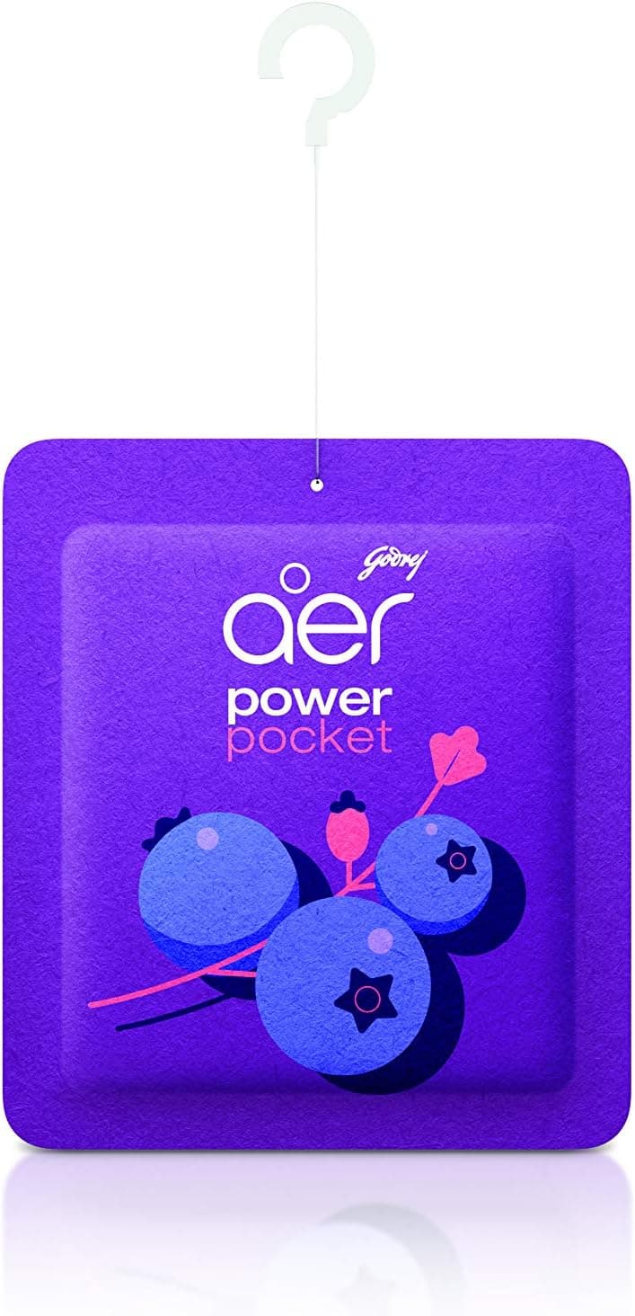 Godrej Aer Power Pocket Bathroom Fragrance -Berry Rush  10g - 3