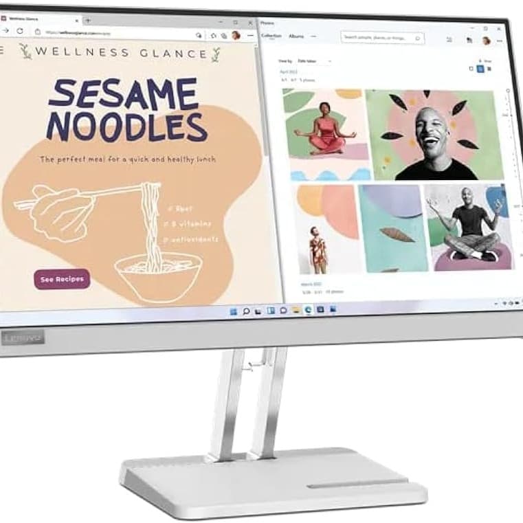 Lenovo Monitor L22e-40, 21.5"FHD Display, 1x HDMI® 1.4, 1x VGA, Tilt Stand, AMD FreeSync, Cloud Grey - [67AFKACBAE] - 1