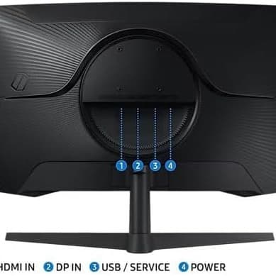 Samsung 27" Odyssey G5 G55C QHD Curved Gaming Monitor, 165Hz refresh rate and 1ms response time (MPRT), 1000R Curved Screen, AMD FreeSync, LS27CG552EMXUE - 6