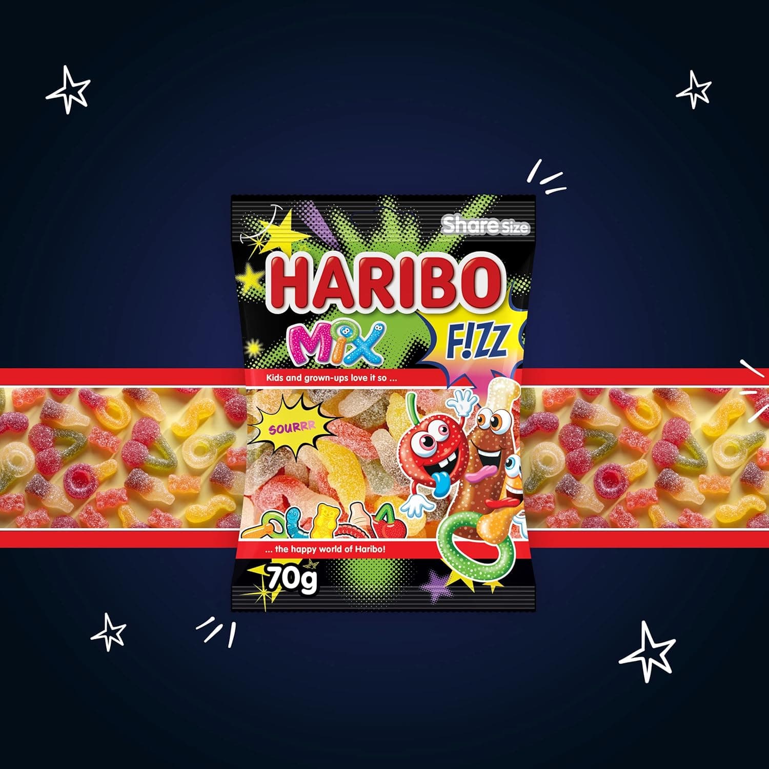HARIBO FIZZ MIX 24X70 GM - 4