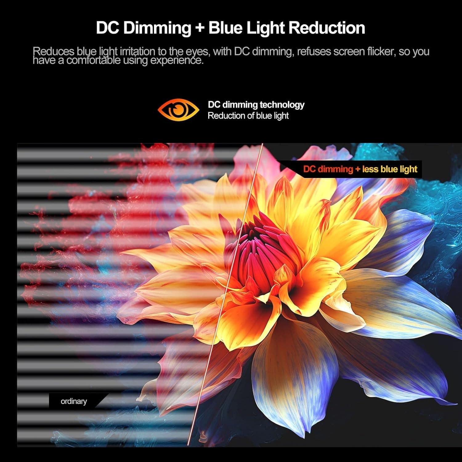 Gawfolk 24.5 Inch Curved Gaming Monitor FHD 120Hz Computer Monitor VA 3000R 98% sRGB Flicker-Free Display Screen Suitable for home, office and surveillance (Built-in speaker) - 2