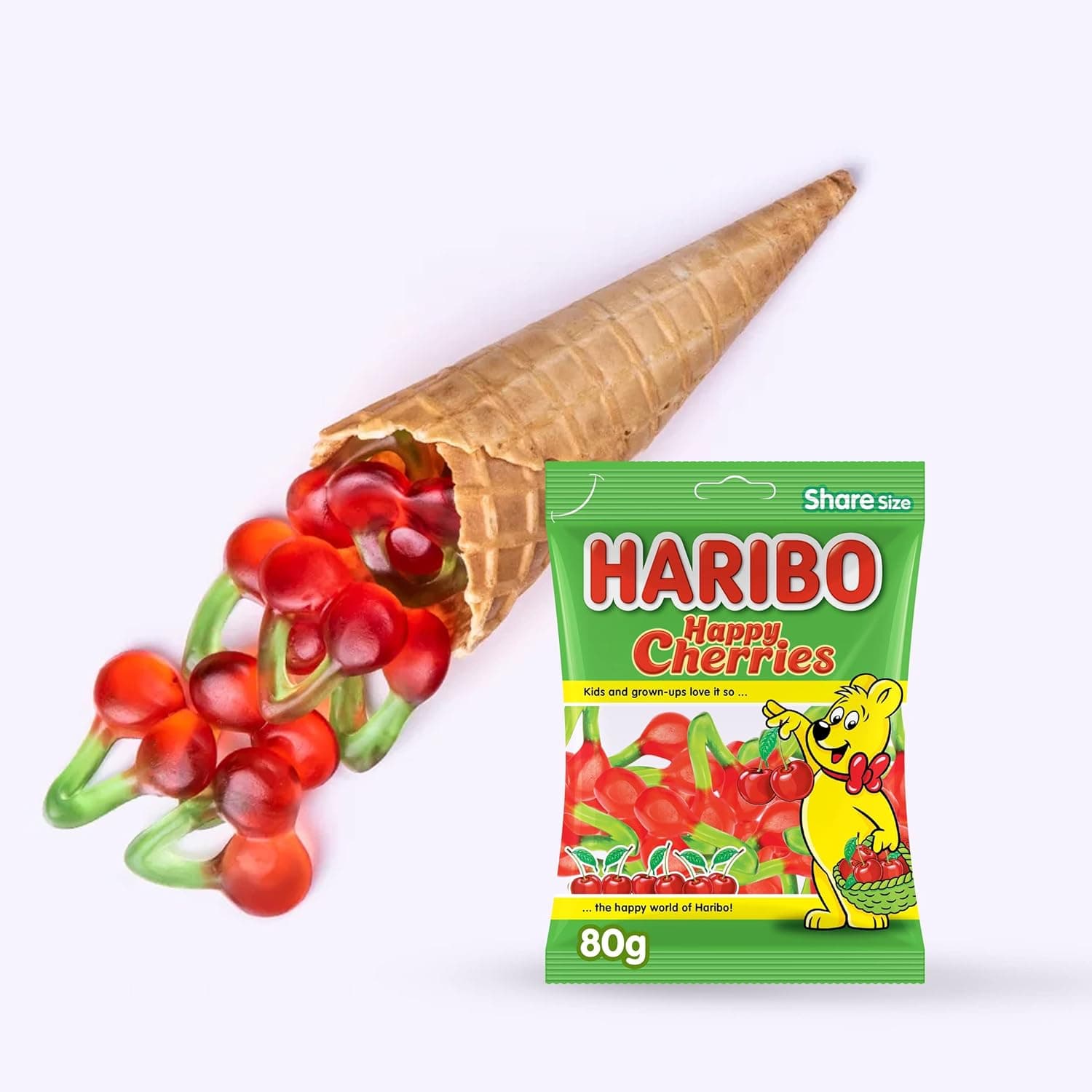 HARIBO HAPPY CHERRIES 24X80GM - 6