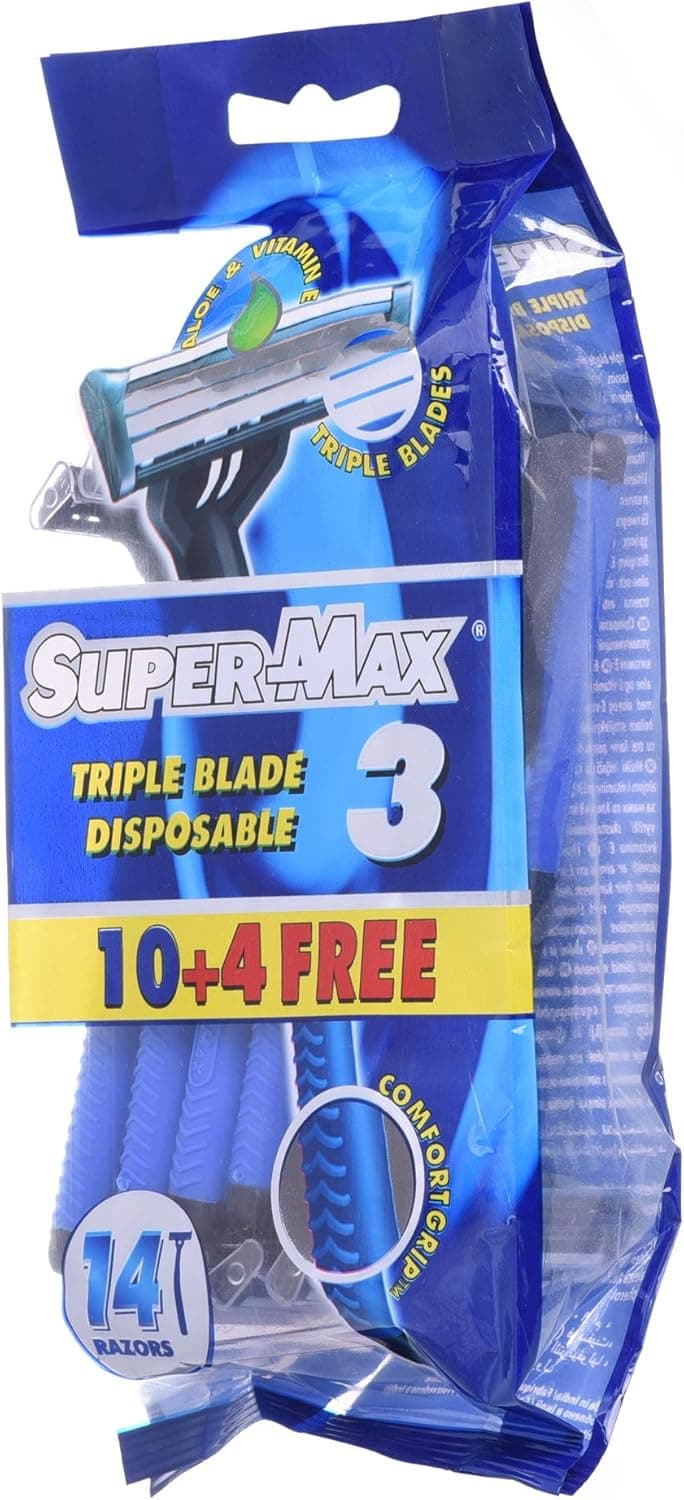 SUPERMAX 3 MEN DISPOSBLE 10S 12X6 (10+4)
