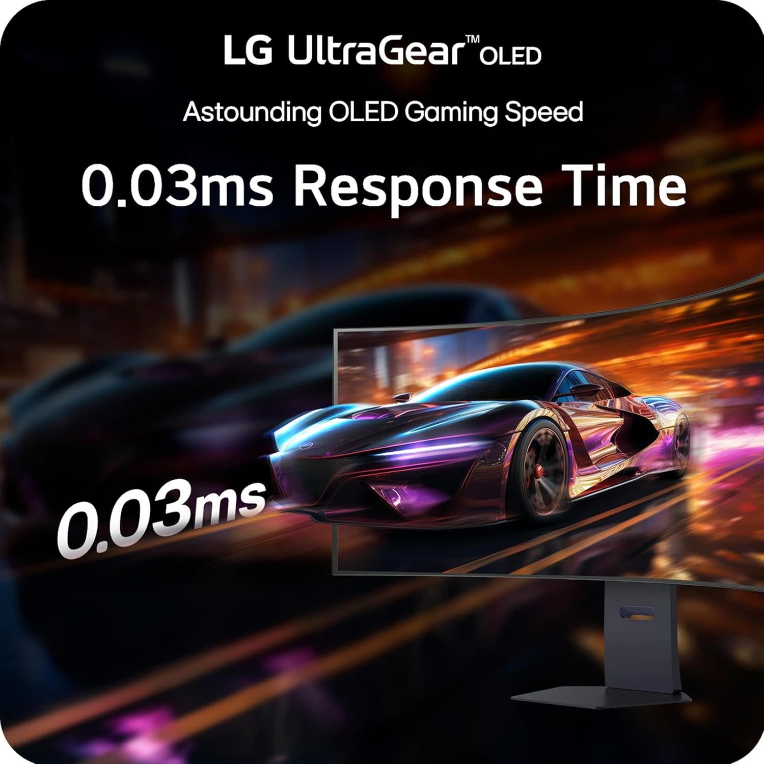 LG 45GX90SA-B UltraGear 45″ WQHD (3440×1440) Curved Smart OLED Gaming Monitor with webOS, 240 Hz, 0.03 ms, NVIDIA G-SYNC Compatible, DisplayHDR True Black 400, Headphone, USB-C - 6