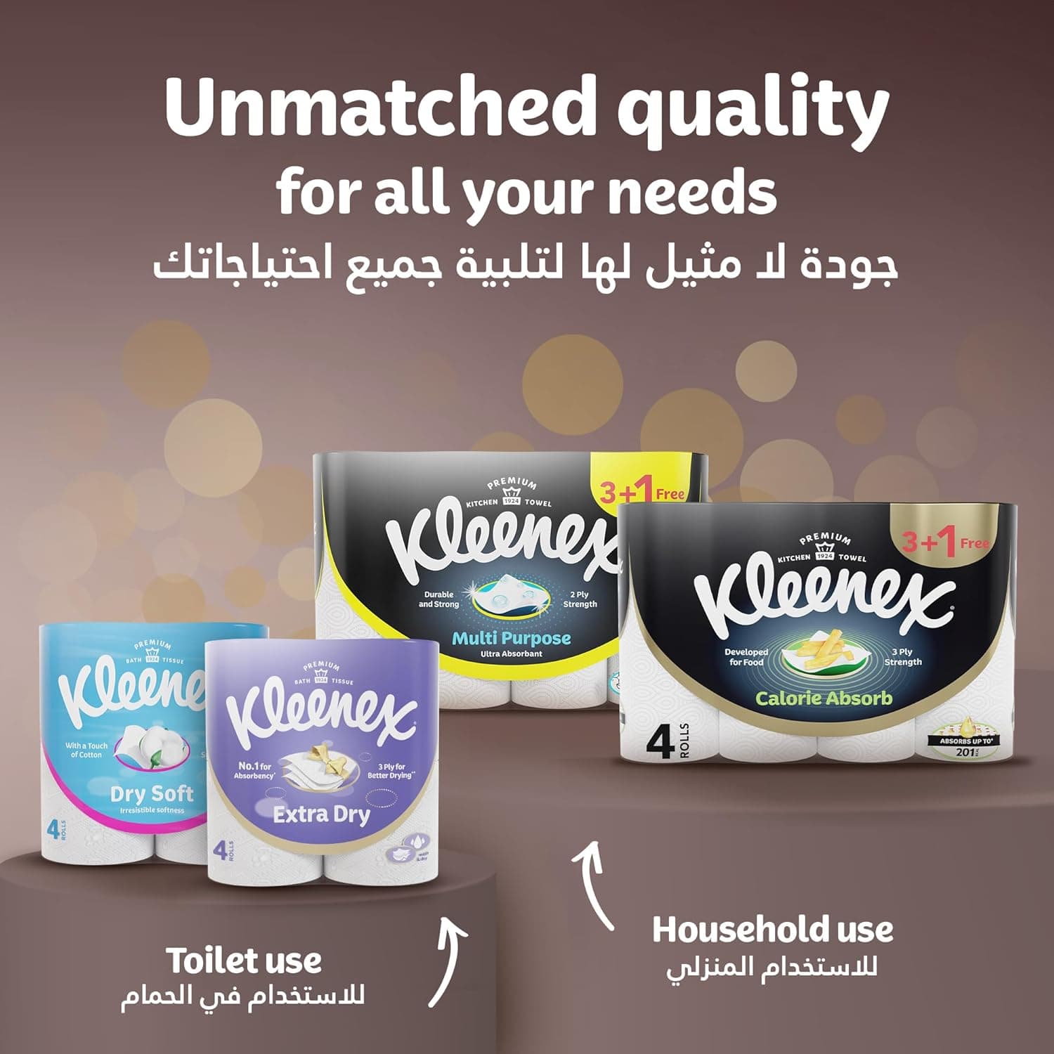 Kleenex Ultra Soft Premium Facial Tissues, Pack of 5 Boxes 96 Sheets X 3 Ply - 8