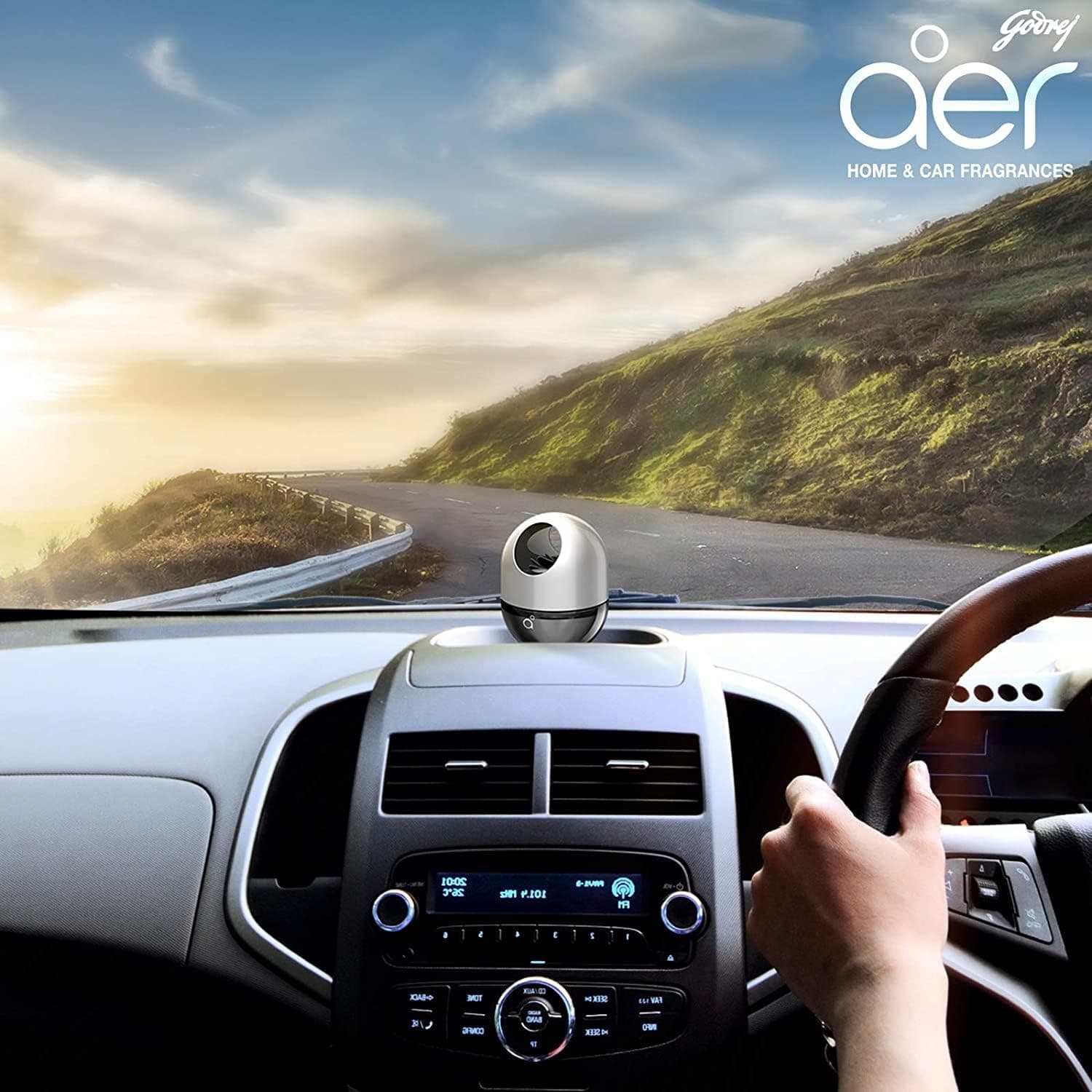 Godrej Aer Twist Car Air Freshener Musk After Smoke 45G, Black - 5