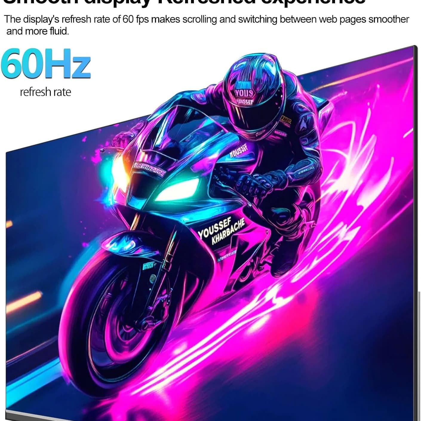 Gawfolk 32 Inch Monitor UHD 60Hz Gaming Monitor 4K(3840×2160) Ultra-Thin Frameless Computer Display Screen 100% sRGB 300cd/m² Suitable for entertainment, office, video, and picture design - 2