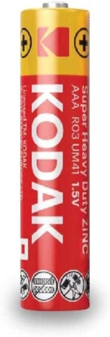 KODAK Super Heavy Duty | AAA Batteries | Triple A | Disposable Household | Carbon Zinc | 1.5V | 4 Blister Pack - 3