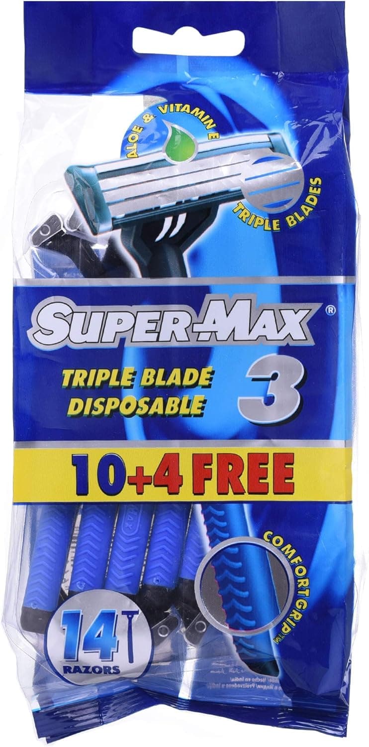 SUPERMAX 3 MEN DISPOSBLE 10S 12X6 (10+4) - 2