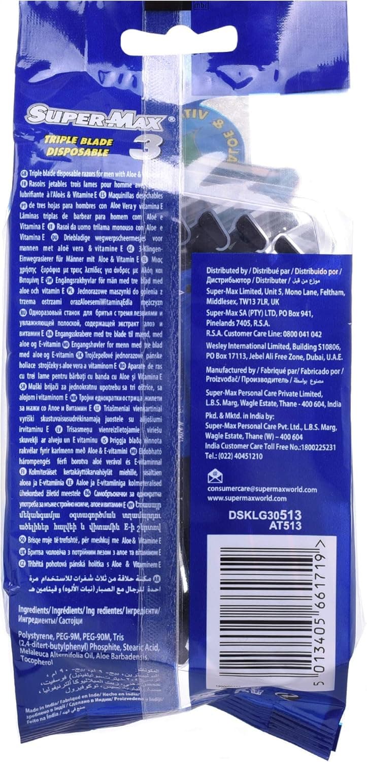 SUPERMAX 3 MEN DISPOSBLE 10S 12X6 (10+4) - 3