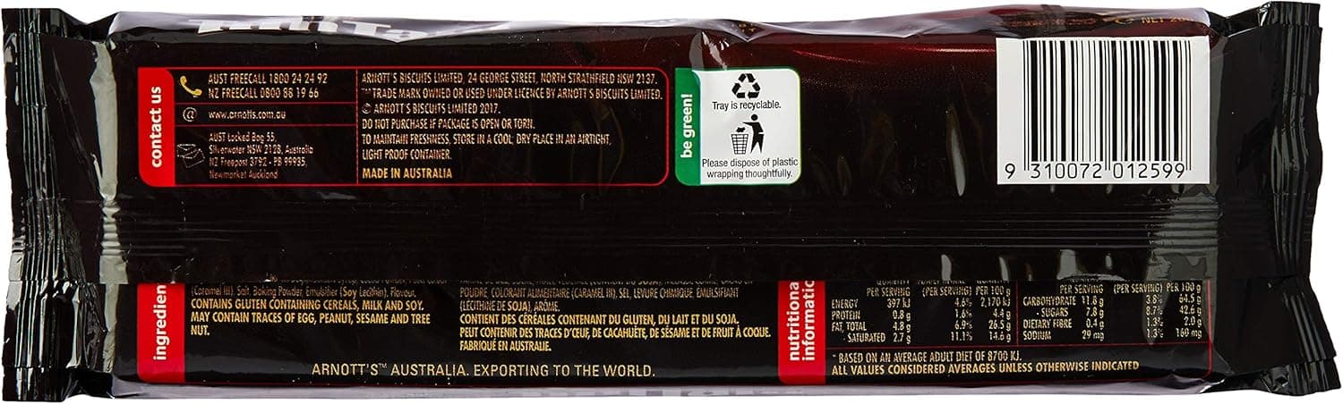 ARNOTT'S TIM TAM DARK CHOCOLATE 24X200G - 2