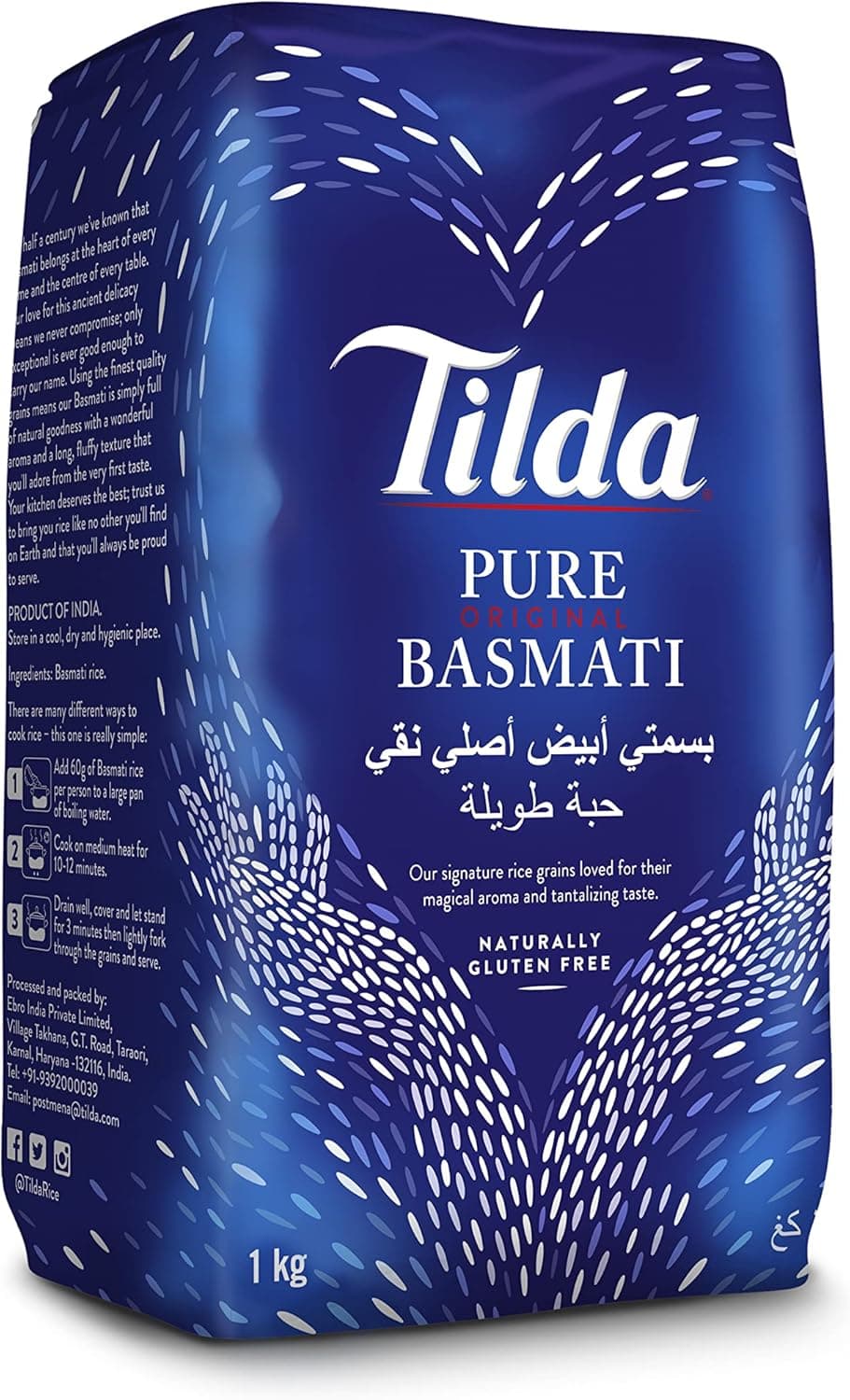 TILDA PURE ORIGINAL BASMATI RICE (8x1Kg) - Image 2