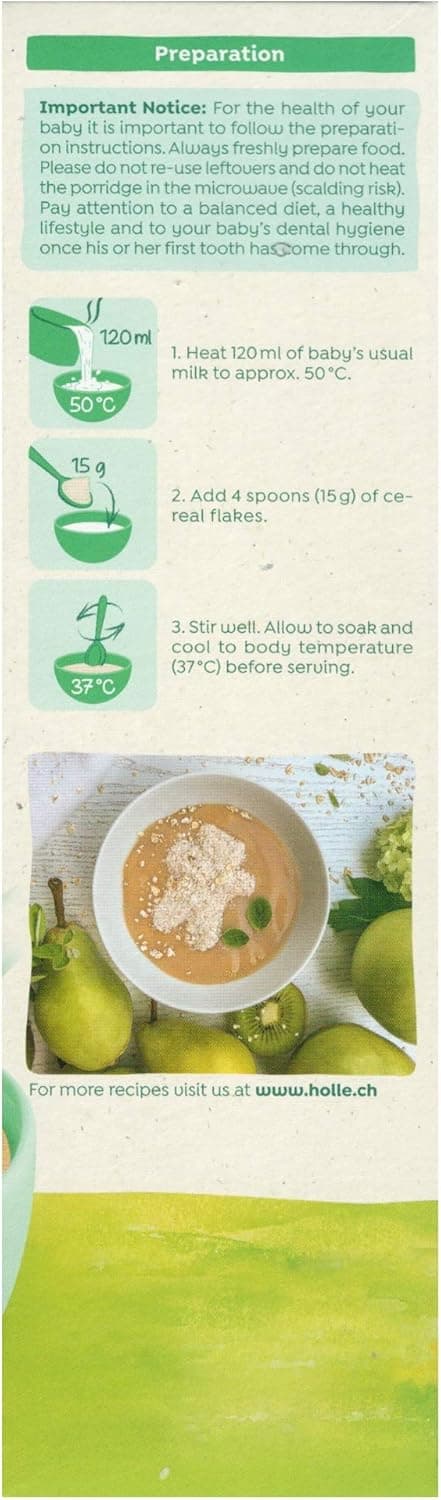 HOLLE ORG WHOLEGRN 3 GRAIN CEREAL 6X250G - 9