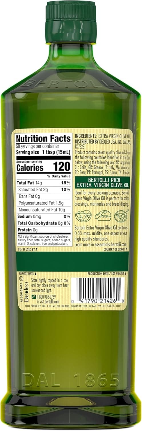 BERTOLLI EXTRA VIRGIN OLIVE OIL 6X750ML - 2