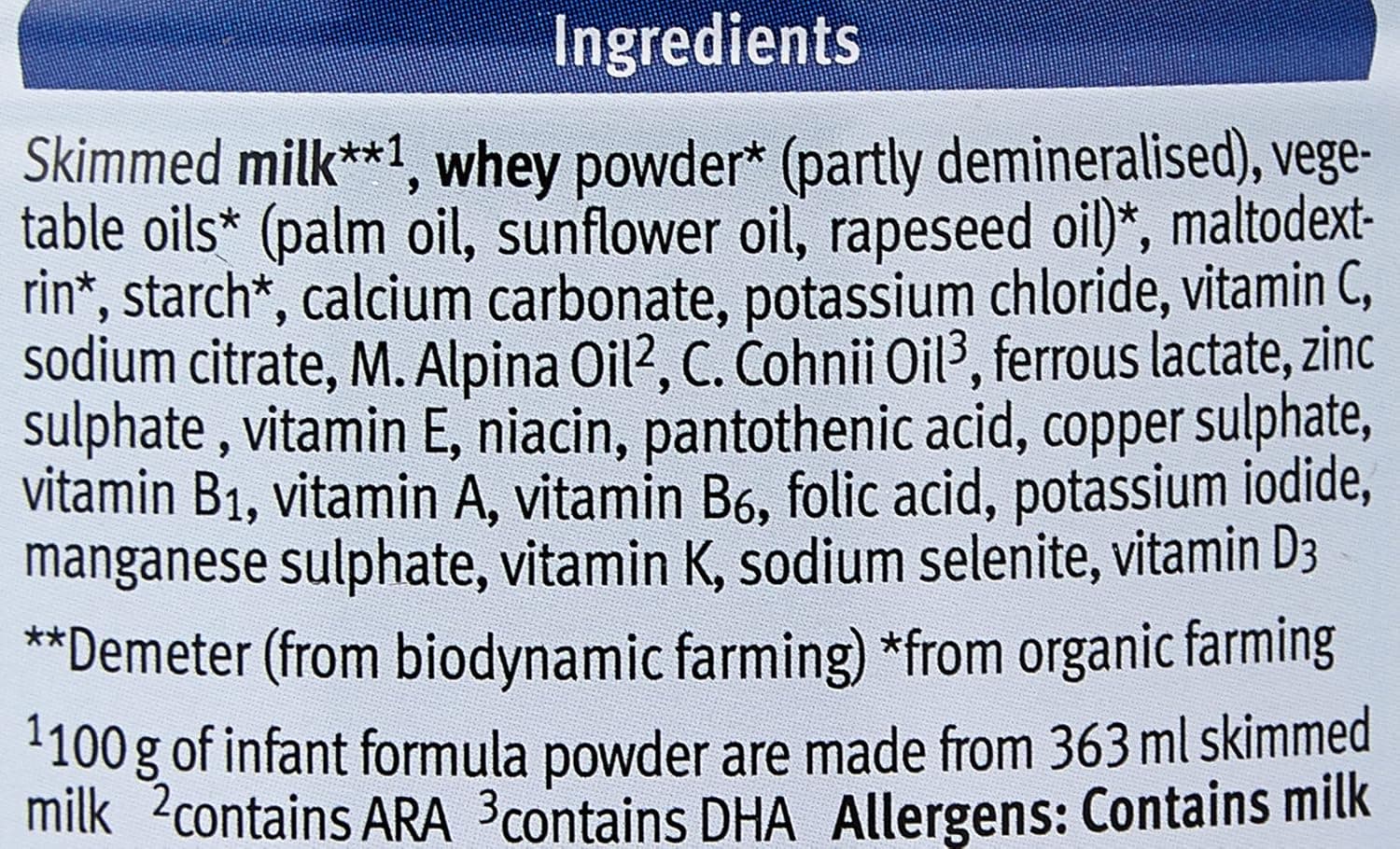 HOLLE ORG INFNT FOLLOW-ON FRMLA2 6X400GM - 4