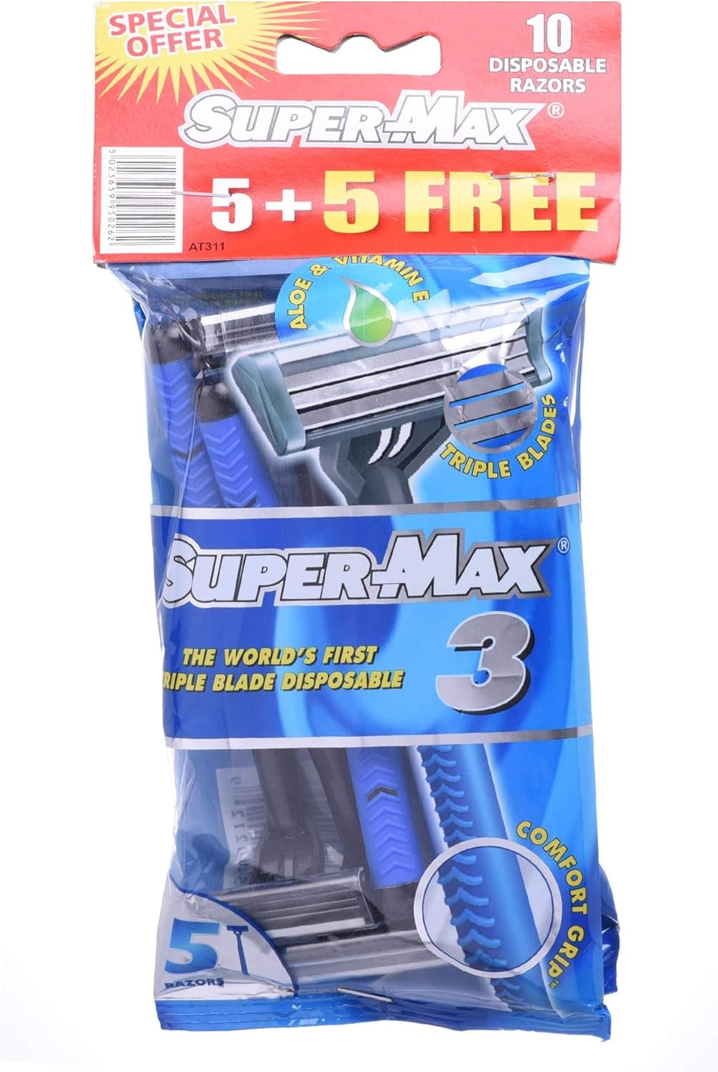 SUPERMAX 3 MEN DISPOSABLE 30X(5+5) - 3
